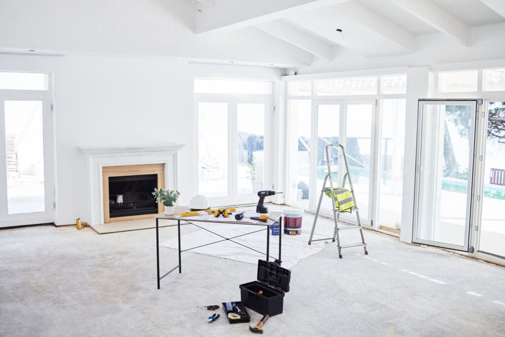 Building plans and equipment for a commercial build-out